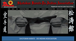 Desktop Screenshot of indianshotokan.com